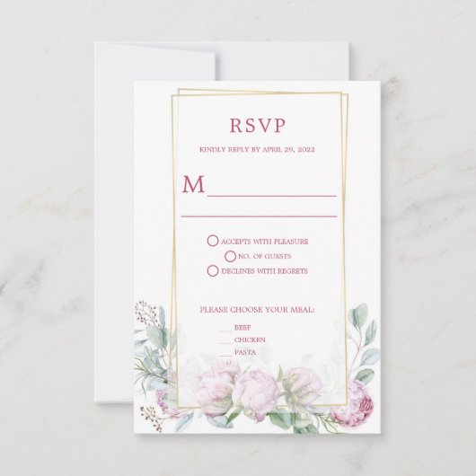 Paars Lilacs RSVP - Amy (Voorkant)