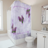 Paars Lilacs Shower Curtain Douchegordijn (In situ)