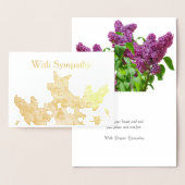 Paars Lilacs Sympathie Gold Folie Kaarten (Display)