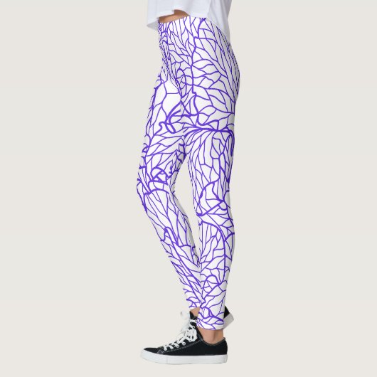 Paars Lines Patton Leggings (Links)