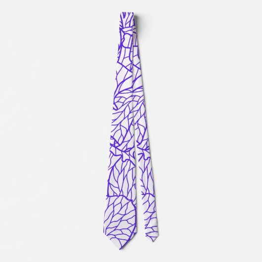 Paars Lines Patton Stropdas (Voorkant)