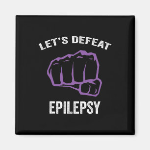 Paars lint Epilepsiebewustzijn - Epilepsiebewustzi Magneet