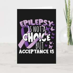 Paars lint Epilepsiebewustzijn Kaart
