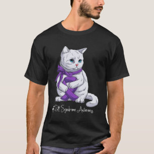 Paars lint kat voor Rett Syndroom Bewustzijn Maand T-shirt