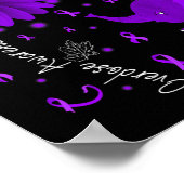 Paars Lint Lager Olephant Overdosering Voorzichtig Poster (Hoek)