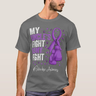 Paars lint Oom Overdosis Bewustzijn T-shirt