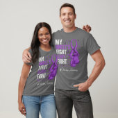 Paars lint Oom Overdosis Bewustzijn T-shirt (Unisex)