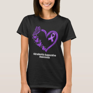 Paars lint voor bewustwording van Hidradenitis Sup T-shirt