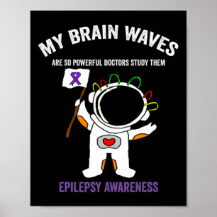 Paars lint voor epilepsiebewustzijn - Ruimtevaart  Poster