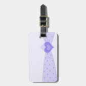 Paars lintBagagelabel Bagagelabel (Voorkant verticaal)