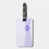 Paars lintBagagelabel Bagagelabel (Achterkant verticaal)