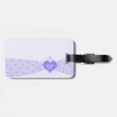 Paars lintBagagelabel Bagagelabel (Achterkant horizontaal)