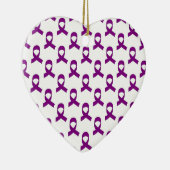 Paars lintpatroon keramisch ornament (Rechts)