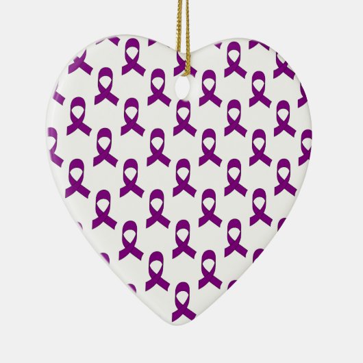 Paars lintpatroon keramisch ornament (Rechts)