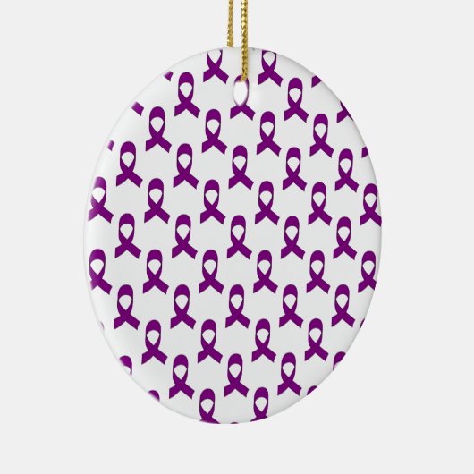 Paars lintpatroon keramisch ornament (Rechts)