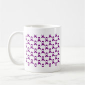 Paars lintpatroon koffiemok (Links)
