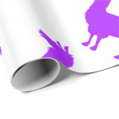 Paars Llama-pakpapier Cadeaupapier (Rol Hoek)