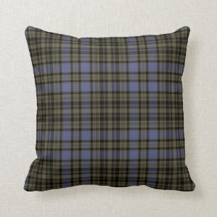Paars Loden Green Black Tartan Pset Kussen