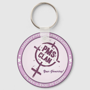 Paars Logo 2 van de Sleutelhanger PMS