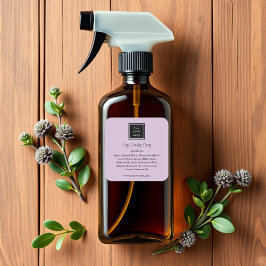 Paars | Logo Ingrediënten Productlabels Vierkante Sticker