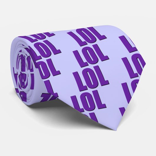 Paars LOL Stropdas (Opgerold)