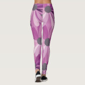 Paars looppatroon van de Afrikaanse Daisy Leggings (Achterkant)