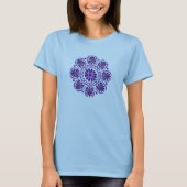 Paars Lotus Mandala T-shirt (Voorkant)