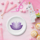 Paars Lotus Papieren Bordje (Feest)