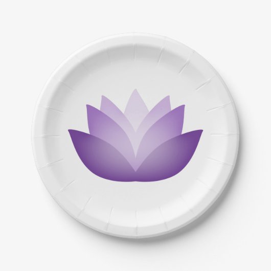 Paars Lotus Papieren Bordje (Voorkant)