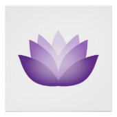 Paars Lotus Perfect Poster (Voorkant)