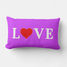 Paars LOVE Heart Elegant Stijlvol Kussen