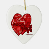 Paar's Love (Personalize) - Heart Ornament (Rechts)