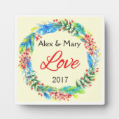 Paar's Love Plaque Fotoplaat (Voorkant)