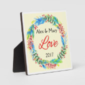 Paar's Love Plaque Fotoplaat (Voorkant)