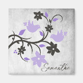 Paars Lovevogels, aangepast magneet (Voorkant)