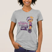 Paars-Lovin' Tomboy Princess T-shirt (Heather) (Voorkant)