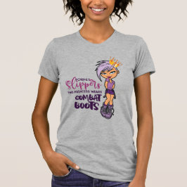 Paars-Lovin' Tomboy Princess T-shirt (Heather)