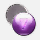 Paars Lucky 7 Magneet (Voorkant / Achterkant)