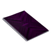 Paars Luxe Modern Minimaal Abstract Notitieboek (Rechterzijde)