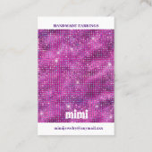 Paars luxe spaarscherm visitekaartje (Achterkant)