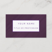 Paars Luxury Visitekaartje (Voorkant)