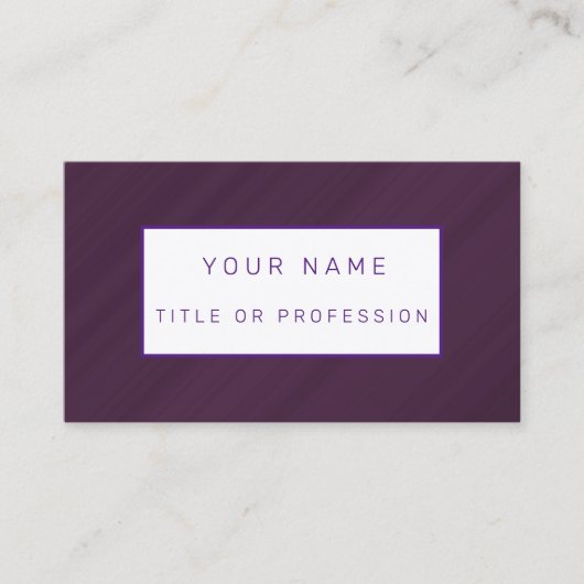 Paars Luxury Visitekaartje (Voorkant)