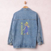 Paars Lyrical Dance Costume Modern Dancer Teacher Denim Jacket (Hangar)