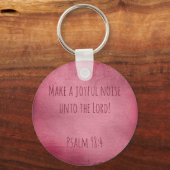 Paars maak een vrolijk geluid sleutelhanger (Voorkant)