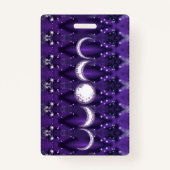 Paars maan kind badge (Achterkant)