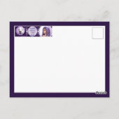 Paars Maan Kind Briefkaart (Achterkant)