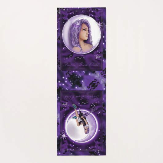 Paars maan kind yogamat (Achterkant)