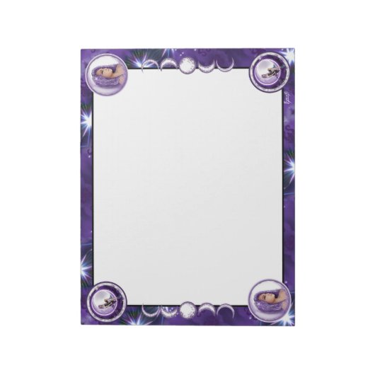 Paars-maankind Notitieblok (Linkerzijde)