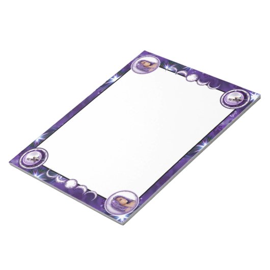 Paars-maankind Notitieblok (Schuin)