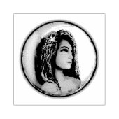 Paars-maankind Rubberstempel (Afrduk)